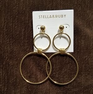 Stella & Ruby double hoop earrings